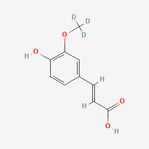 Chemical structure of (E)-Ferulic acid-d3