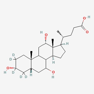 Chemical structure of Cholic acid-d5