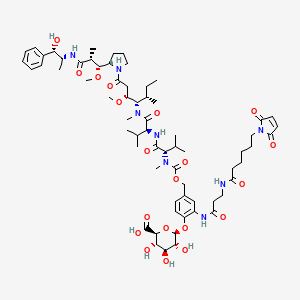 Chemical structure of MC-betaglucuronide-MMAE-1
