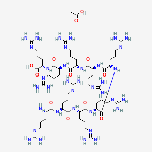 Chemical structure of (Arg)9 acetate