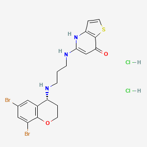 Chemical structure of CRS3123 dihydrochloride