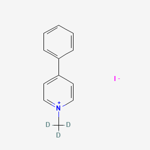 Chemical structure of MPP+-d3(iodide)