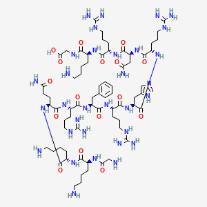 Chemical structure of Vitronectin (367-378)