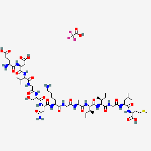 Chemical structure of β-Amyloid (22-35) (TFA)