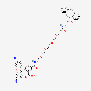Chemical structure of DBCO-PEG4-TAMRA