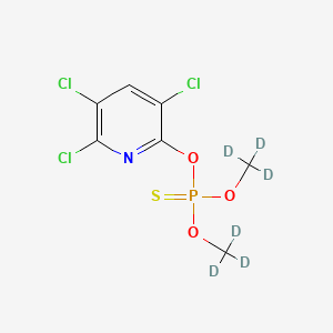 Chemical structure of Chlorpyrifos methyl-d6