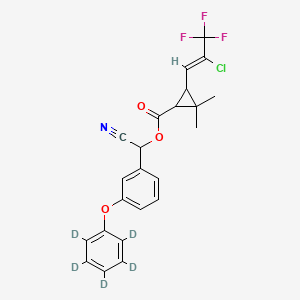 Chemical structure of Cyhalothrin-d5
