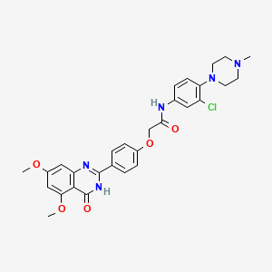 Chemical structure of BRD4/CK2-IN-1