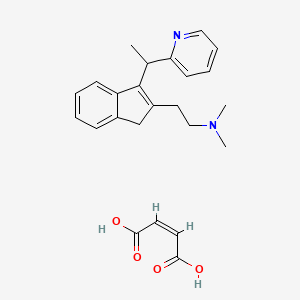 Chemical structure of Dimethindene maleate