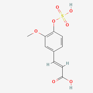 Chemical structure of Ferulic acid 4-O-sulfate