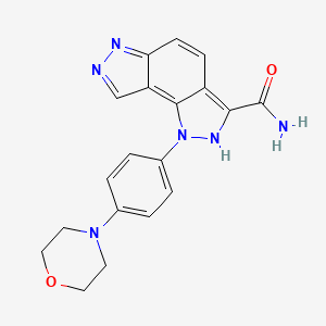 Chemical structure of AKN-028 acetate