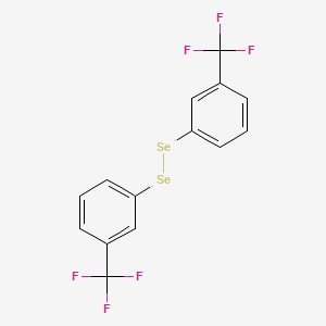 Chemical structure of Bis[3-(trifluoromethyl)phenyl]diselane