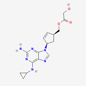 Chemical structure of Abacavir hydroxyacetate