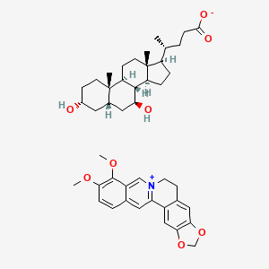 Chemical structure of Berberine ursodeoxycholate