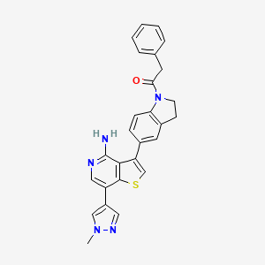 Chemical structure of GSK2593074A