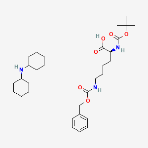 Chemical structure of Boc-lys(Z)-OH dcha