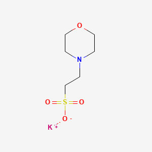 Chemical structure of MES potassium