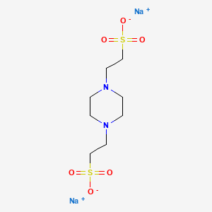 Chemical structure of PIPES disodium