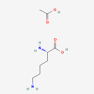 Chemical structure of L-Lysine acetate