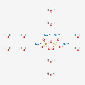Chemical structure of Sodium pyrophosphate decahydrate