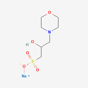 Chemical structure of MOPSO sodium