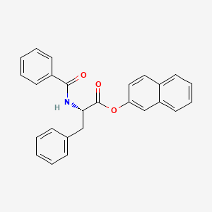 Chemical structure of N-Benzoyl-DL-phenylalanine 2-Naphthyl Ester