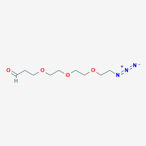 Chemical structure of Azido-PEG3-aldehyde