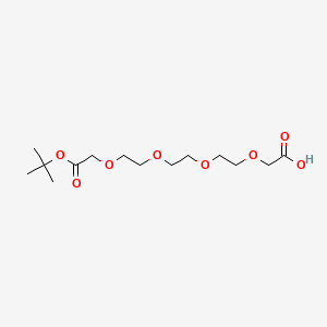 Chemical structure of t-Butyl acetate-PEG3-CH2COOH