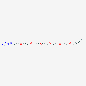 Chemical structure of Propargyl-PEG6-N3
