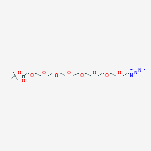 Chemical structure of Azido-PEG8-C-Boc