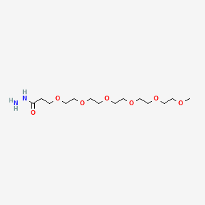 Chemical structure of m-PEG6-Hydrazide