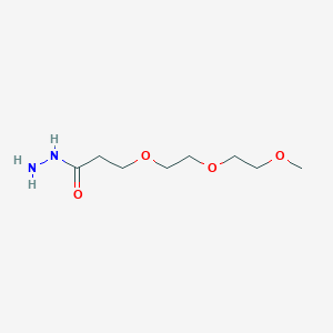 Chemical structure of m-PEG3-Hydrazide
