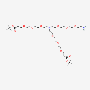 Chemical structure of N-(Amino-PEG3)-N-bis(PEG3-Boc)