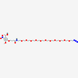 Chemical structure of PC-PEG11-Azide