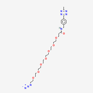 Chemical structure of Methyltetrazine-amido-PEG7-azide