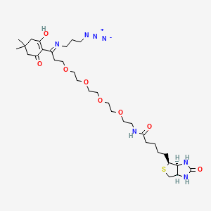Chemical structure of Dde Biotin-PEG4-azide