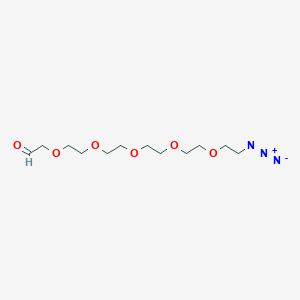 Chemical structure of Ald-CH2-PEG5-azide