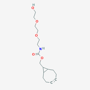 Chemical structure of endo-BCN-PEG2-alcohol