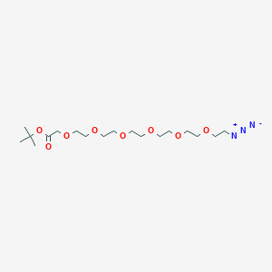 Chemical structure of Azido-PEG6-C1-Boc