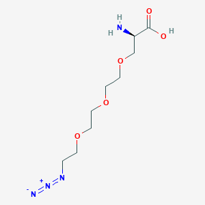 Chemical structure of Azide-PEG3-C1-Ala