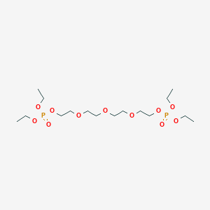 Chemical structure of PEG4-bis(phosphonic acid diethyl ester)