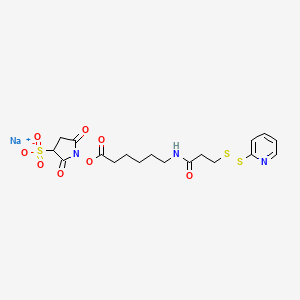 Chemical structure of Sulfo-SPDP-C6-NHS sodium