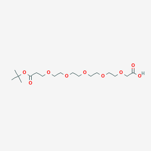Chemical structure of Acid-C1-PEG5-Boc