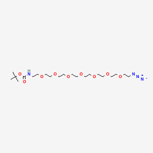 Chemical structure of Boc-NH-PEG7-azide
