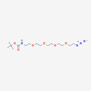 Chemical structure of Boc-NH-PEG4-azide