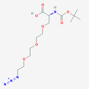 Chemical structure of Azido-PEG3-Ala-Boc