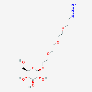 Chemical structure of Azido-PEG4-beta-D-glucose