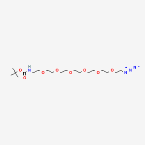 Chemical structure of Boc-NH-PEG6-azide