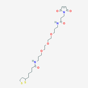 Chemical structure of Lipoamide-PEG3-Mal