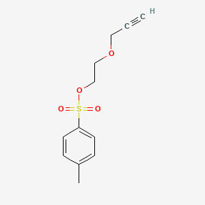 Chemical structure of Propargyl-PEG2-Tos